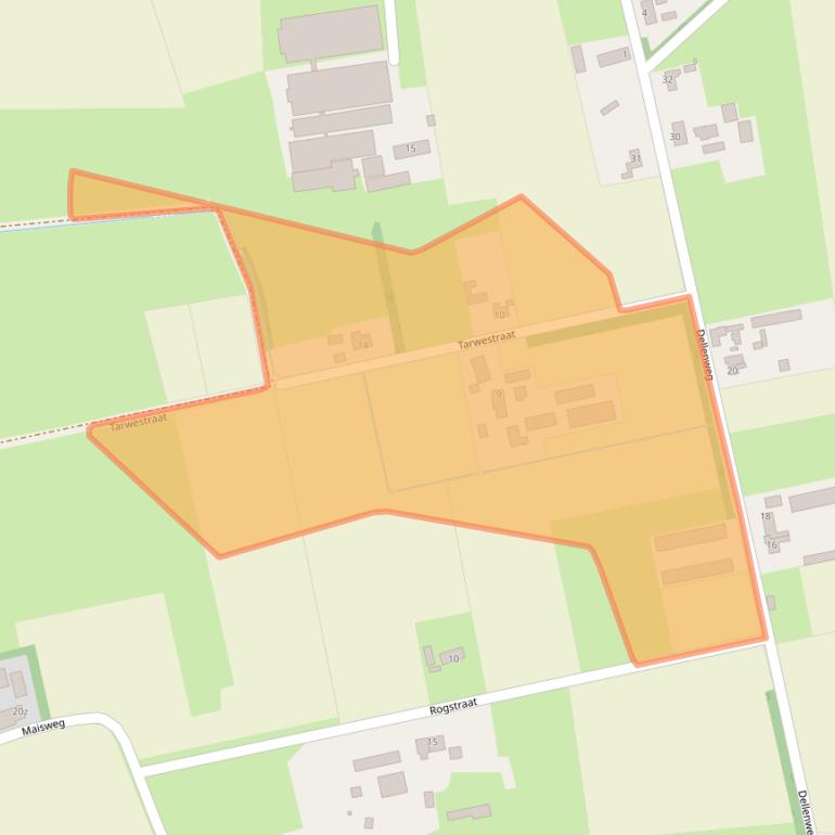 Kaart van postcodegebied 5453RH.