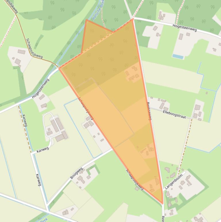 Kaart van postcodegebied 5453SG.