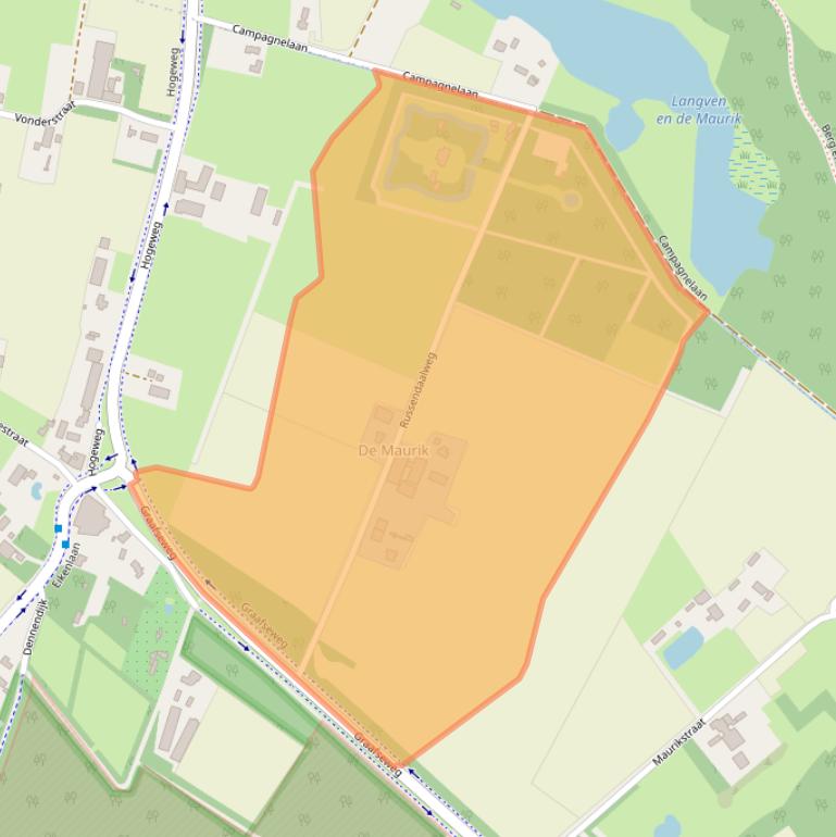 Kaart van postcodegebied 5453SW.