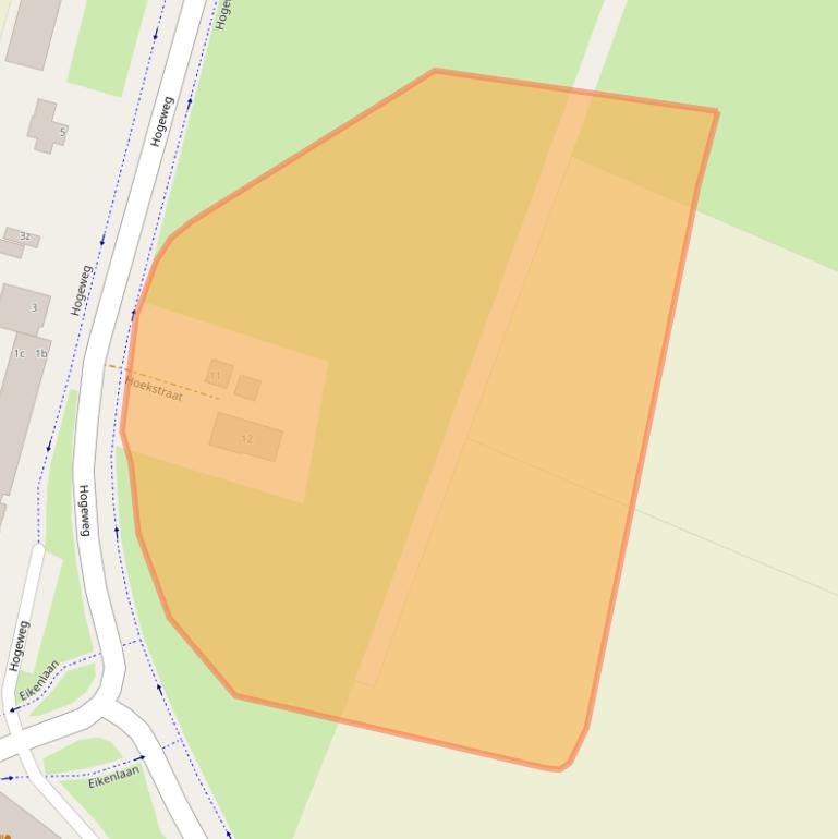 Kaart van postcodegebied 5453SX.