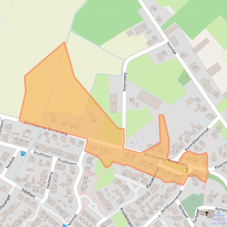 Kaart van postcodegebied 5454GA.