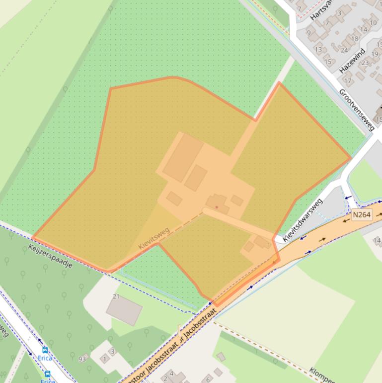 Kaart van postcodegebied 5454GP.