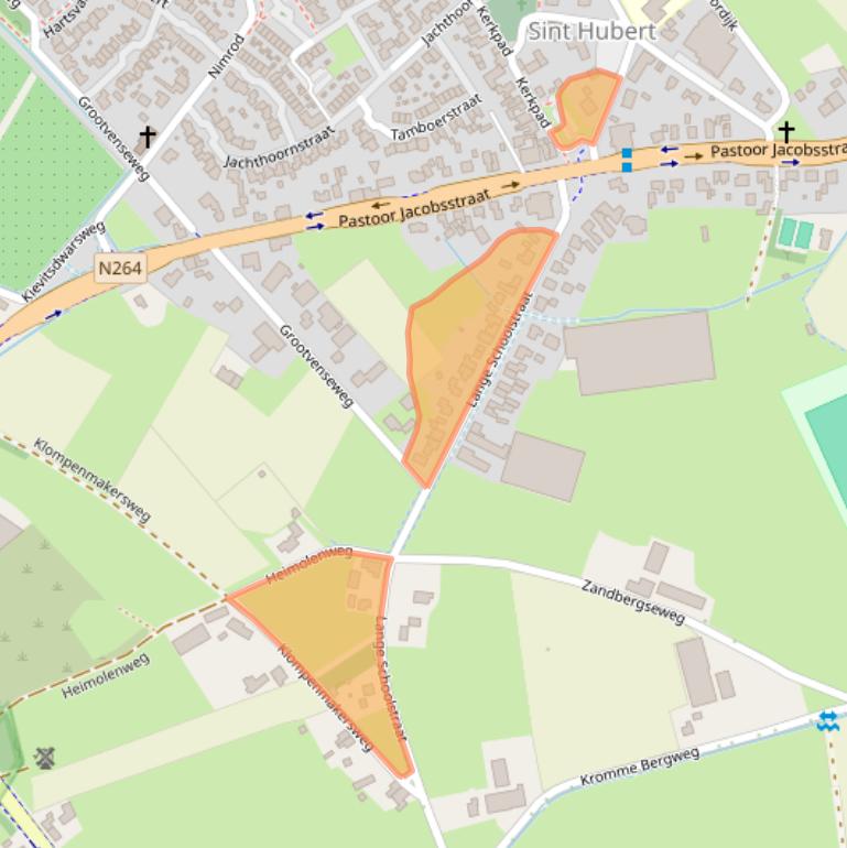 Kaart van postcodegebied 5454GT.