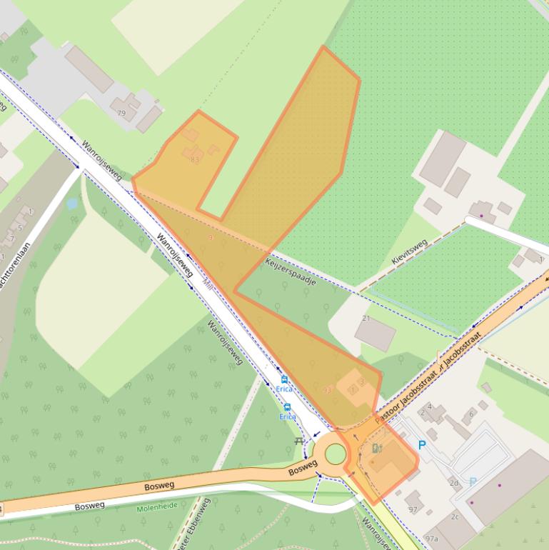 Kaart van postcodegebied 5454GZ.