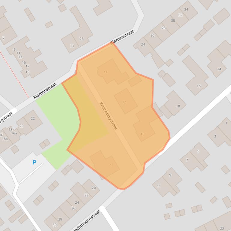 Kaart van postcodegebied 5454HA.