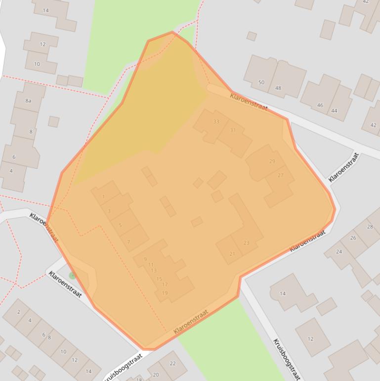 Kaart van postcodegebied 5454HD.