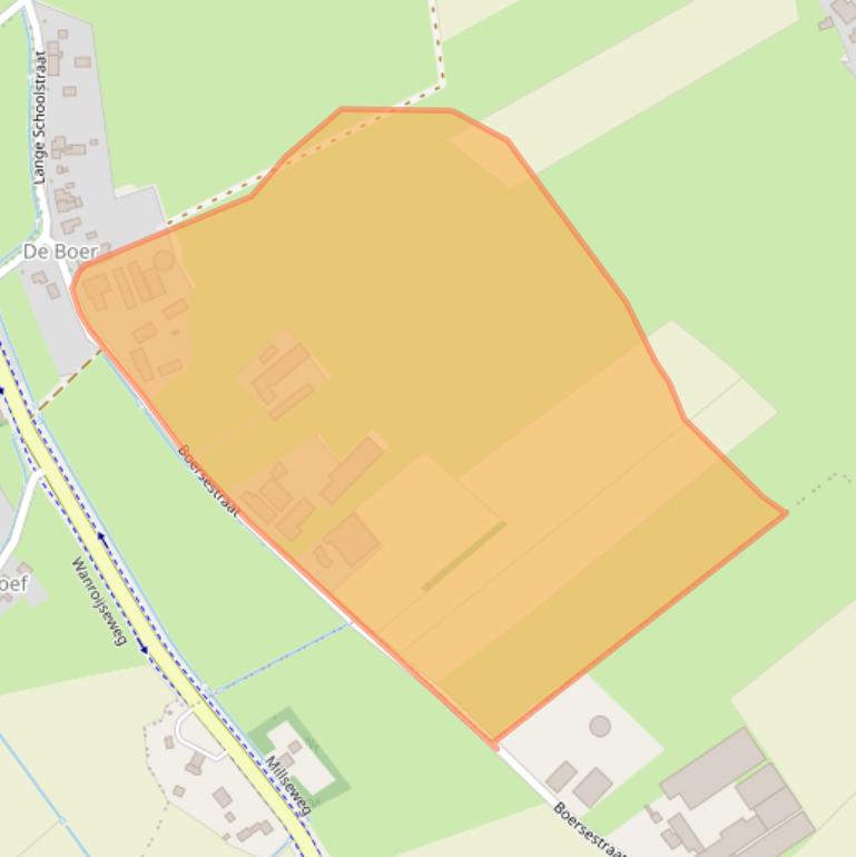 Kaart van postcodegebied 5454NG.