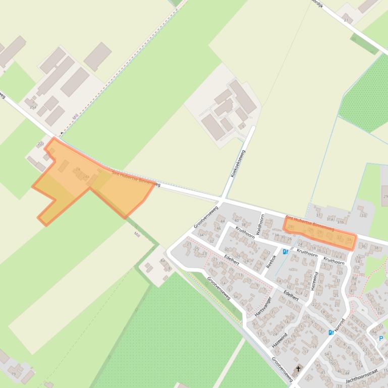 Kaart van postcodegebied 5454NH.