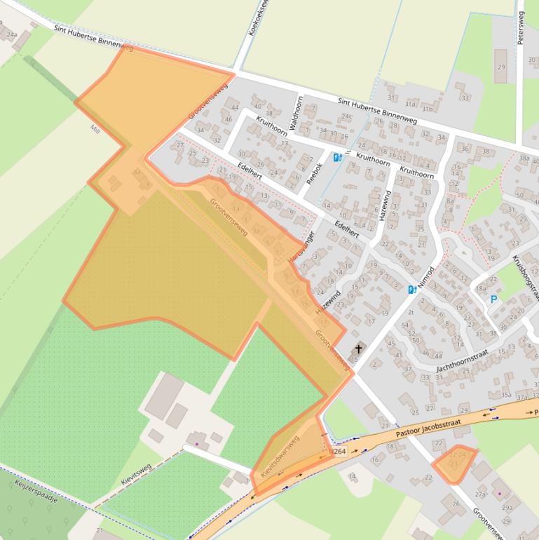 Kaart van postcodegebied 5454NJ.