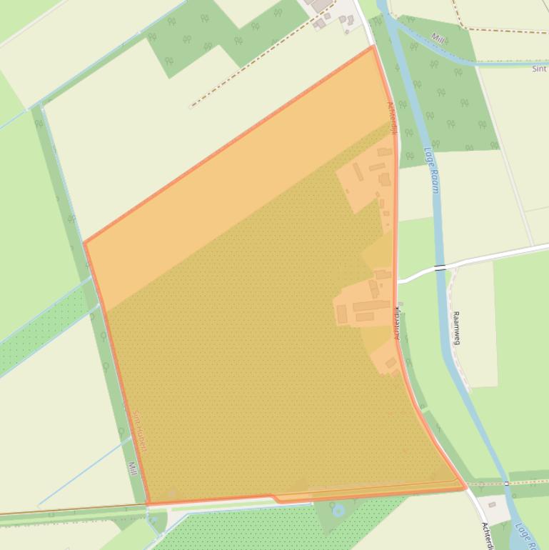 Kaart van postcodegebied 5454NT.