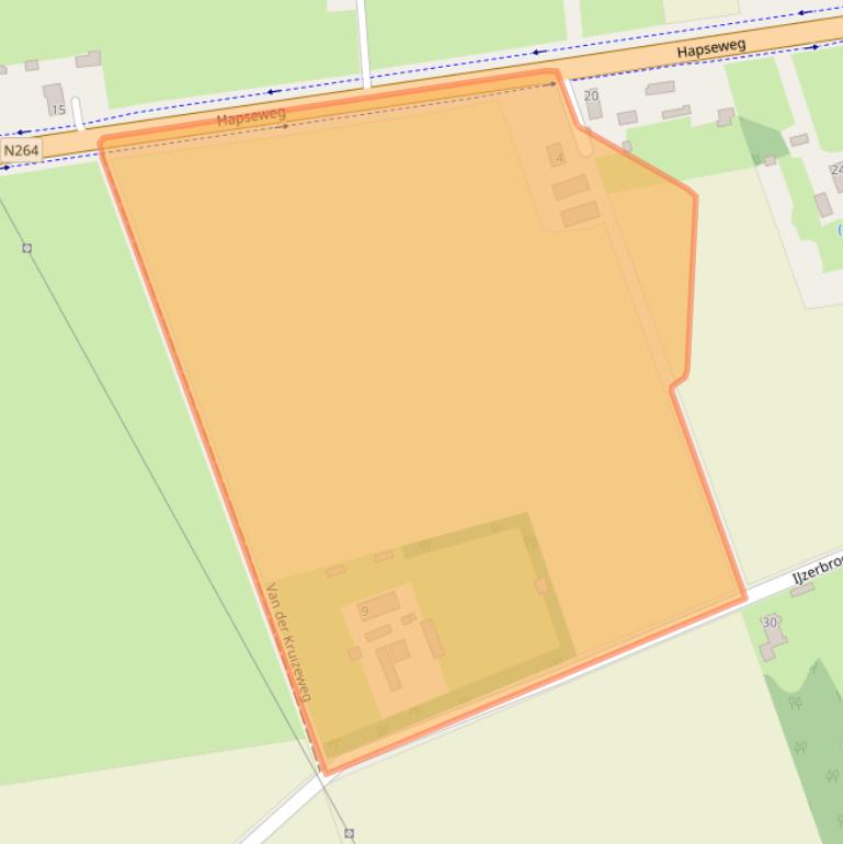 Kaart van postcodegebied 5454NW.