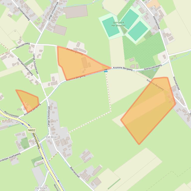 Kaart van postcodegebied 5454NX.