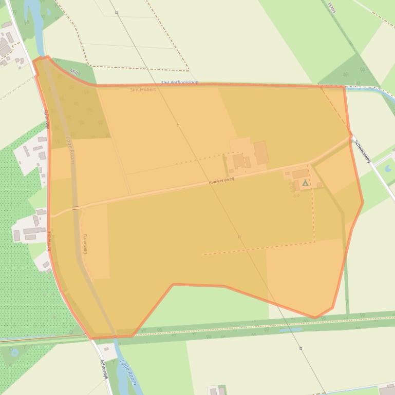 Kaart van postcodegebied 5454PK.