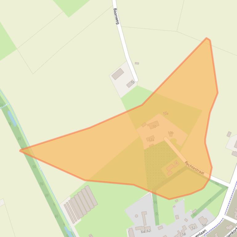 Kaart van postcodegebied 5455GE.