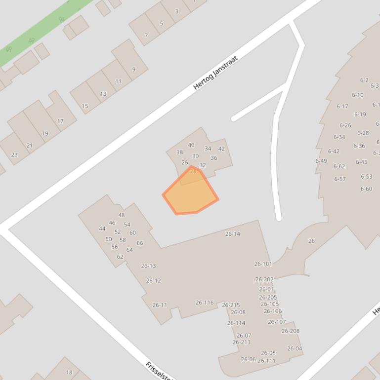 Kaart van postcodegebied 5461AH.