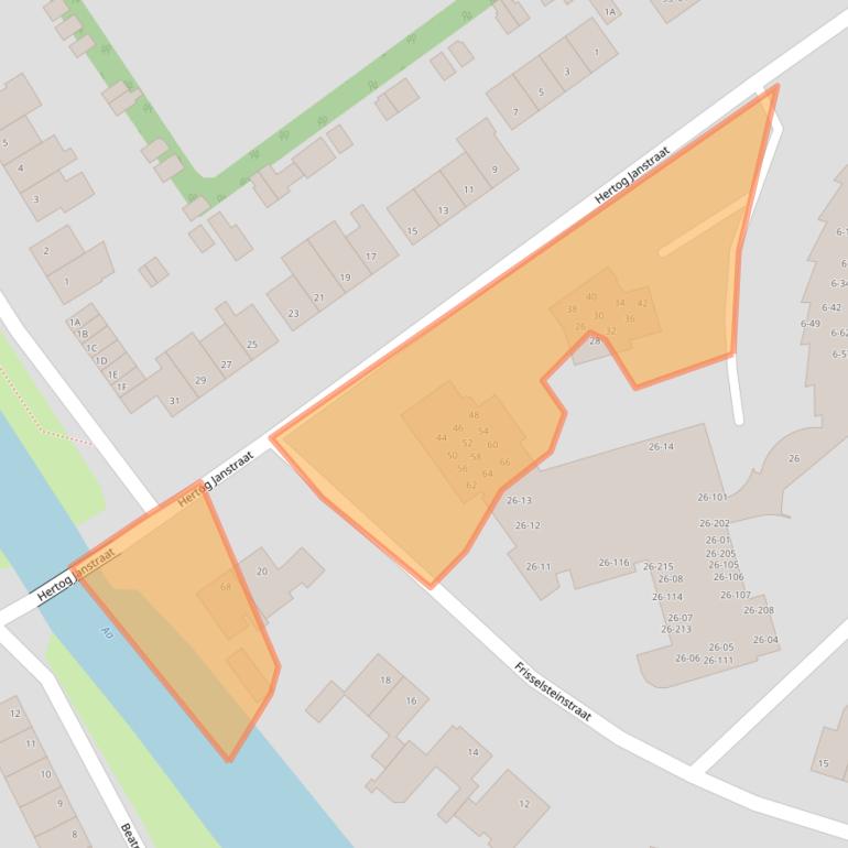 Kaart van postcodegebied 5461AZ.