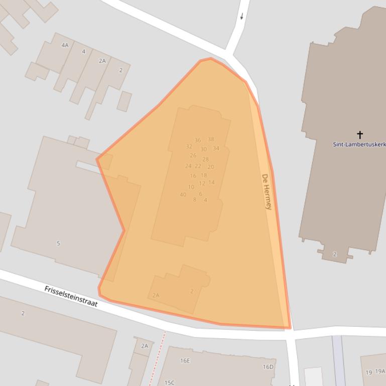 Kaart van postcodegebied 5461BD.