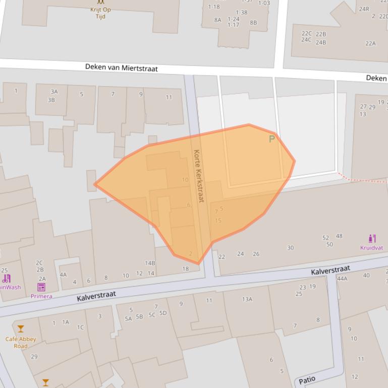 Kaart van postcodegebied 5461JM.