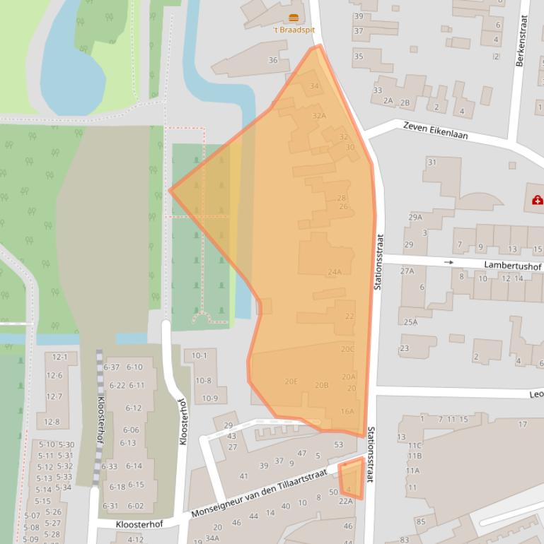 Kaart van postcodegebied 5461JV.