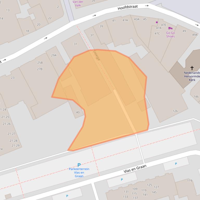 Kaart van postcodegebied 5461KK.