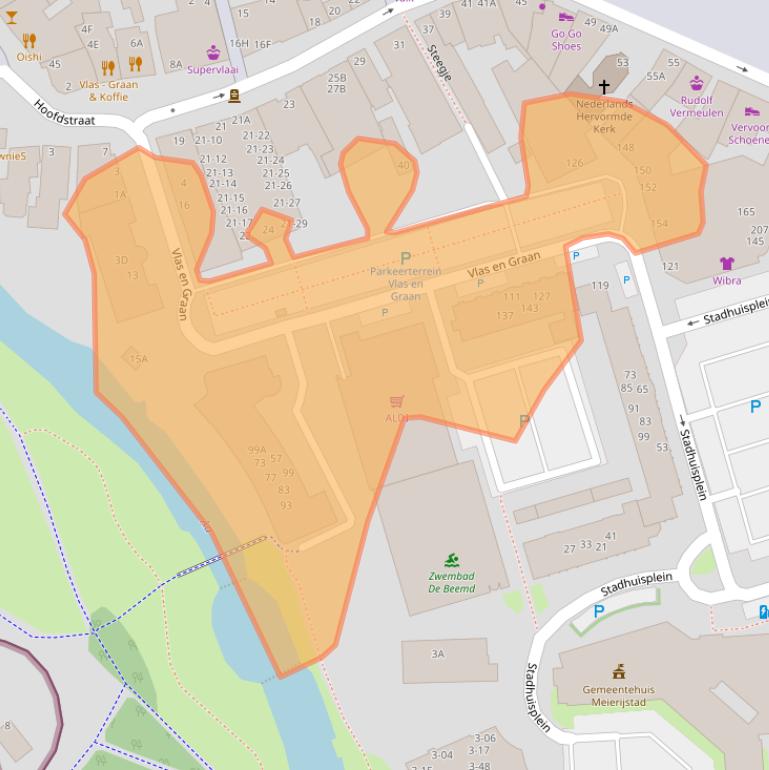 Kaart van postcodegebied 5461KL.