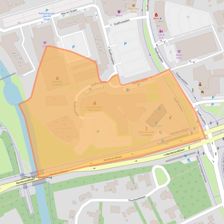Kaart van postcodegebied 5461KN.