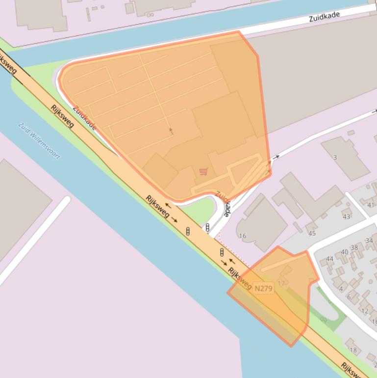 Kaart van postcodegebied 5462CE.