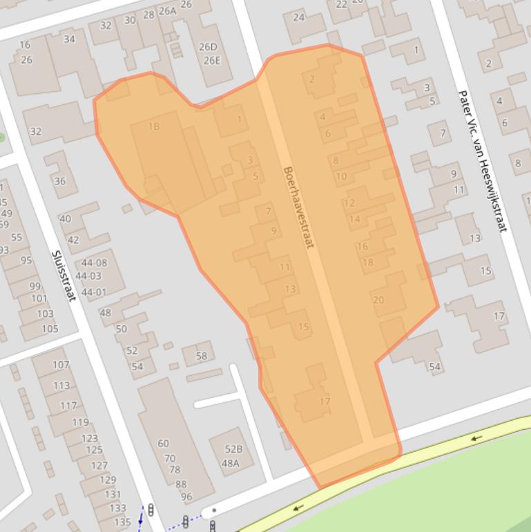 Kaart van postcodegebied 5462CK.