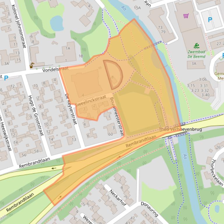 Kaart van postcodegebied 5462CR.