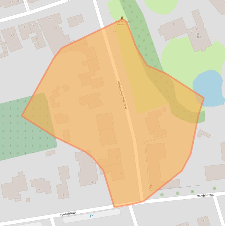 Kaart van postcodegebied 5462CT.