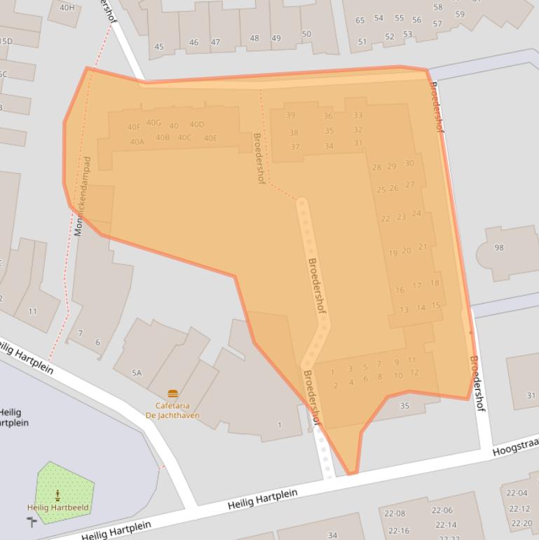 Kaart van postcodegebied 5462EE.