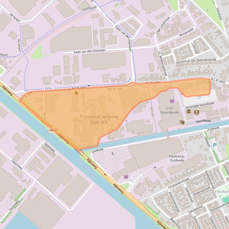 Kaart van postcodegebied 5462GE.