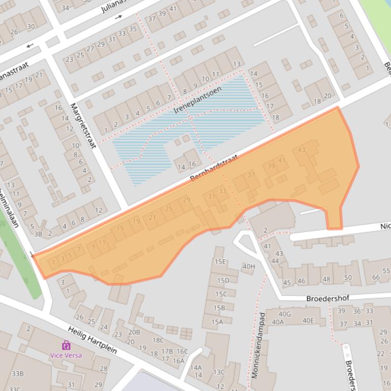 Kaart van postcodegebied 5462GT.