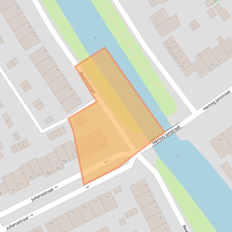 Kaart van postcodegebied 5462GZ.