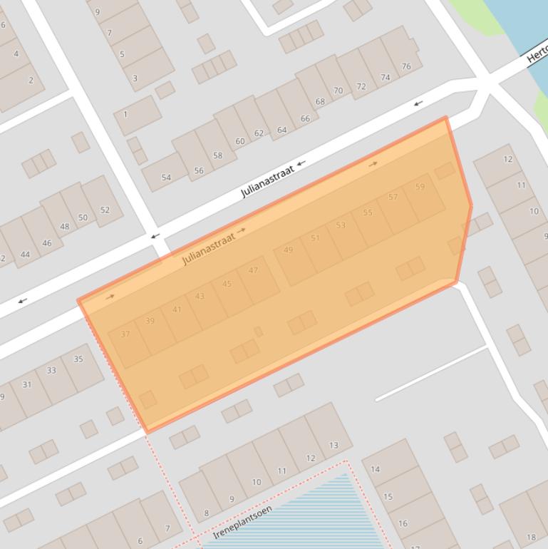 Kaart van postcodegebied 5462HB.