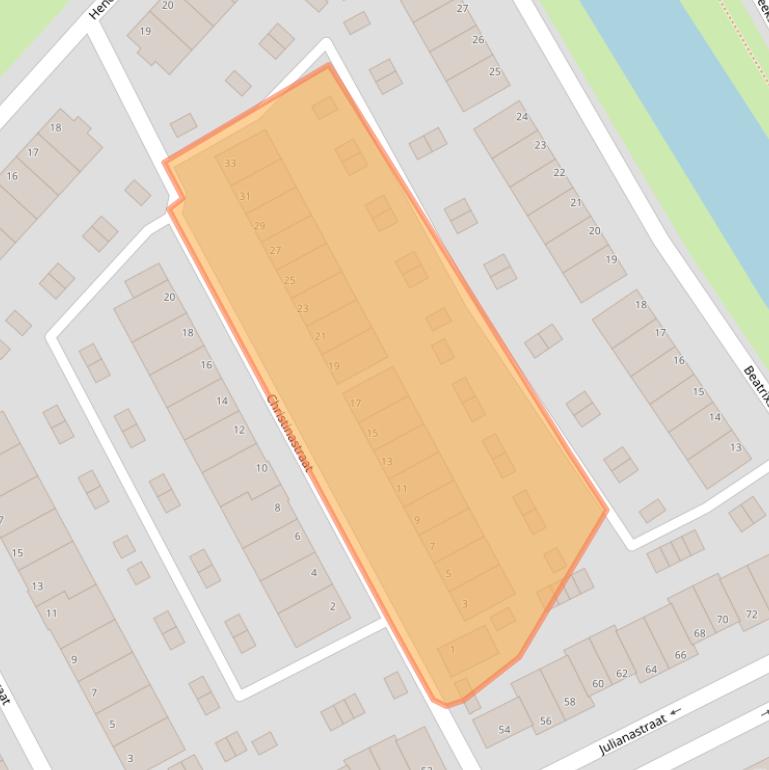 Kaart van postcodegebied 5462HG.