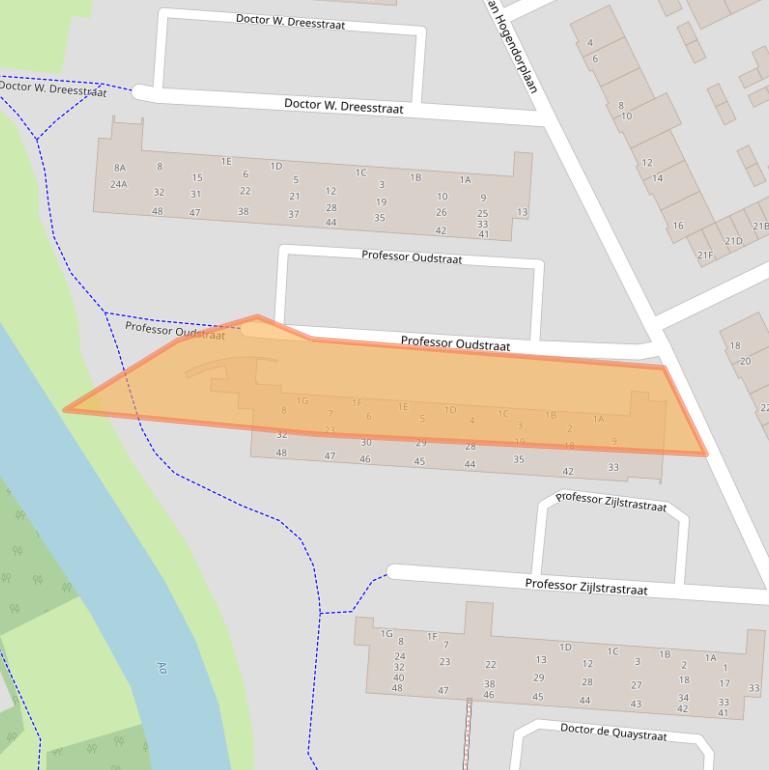 Kaart van postcodegebied 5463BE.