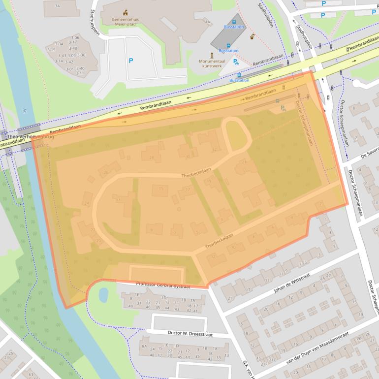 Kaart van postcodegebied 5463BM.