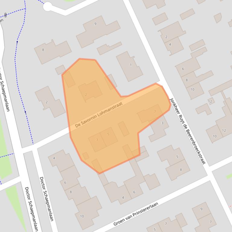 Kaart van postcodegebied 5463CE.