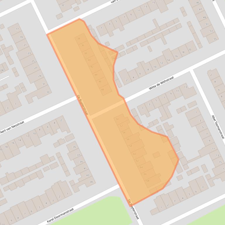 Kaart van postcodegebied 5463GJ.