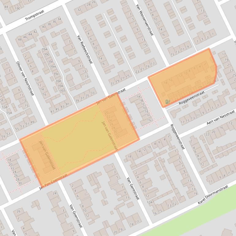 Kaart van postcodegebied 5463HB.