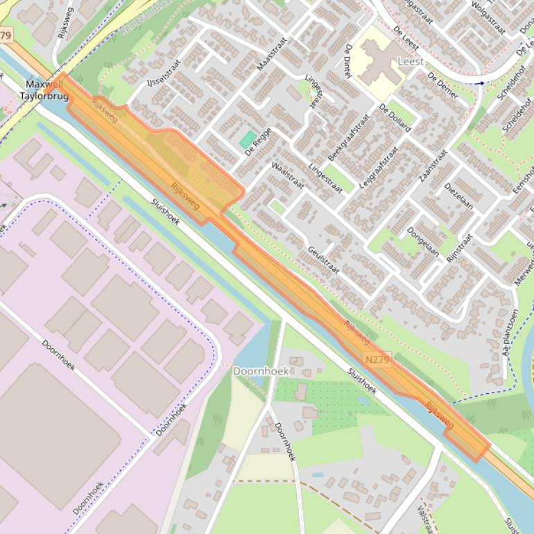 Kaart van postcodegebied 5463KA.