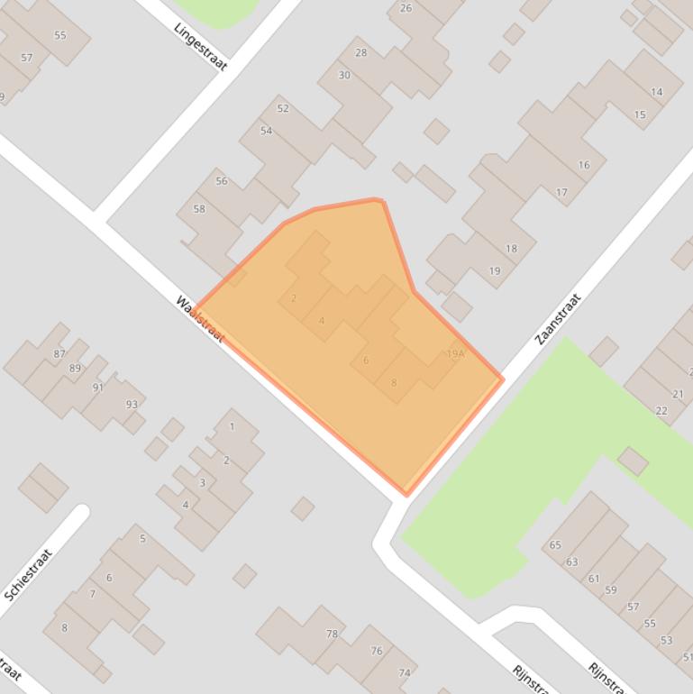 Kaart van postcodegebied 5463KK.