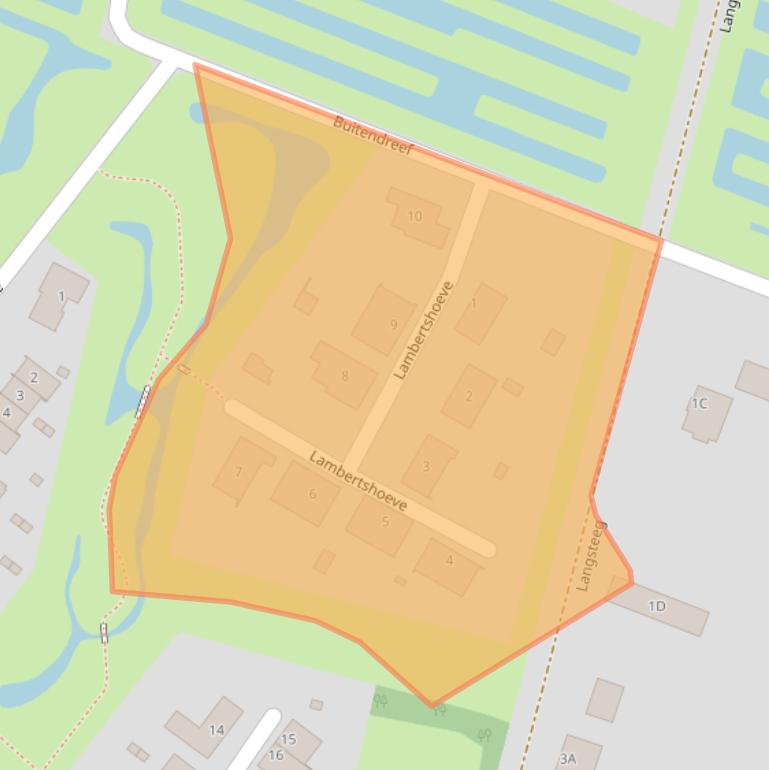 Kaart van postcodegebied 5463LL.