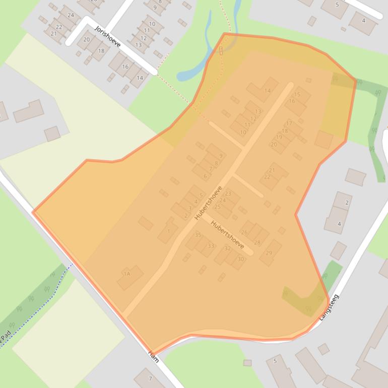 Kaart van postcodegebied 5463LN.