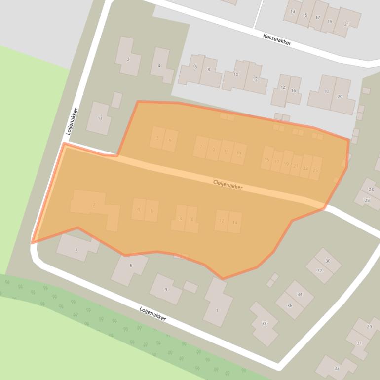 Kaart van postcodegebied 5463MP.