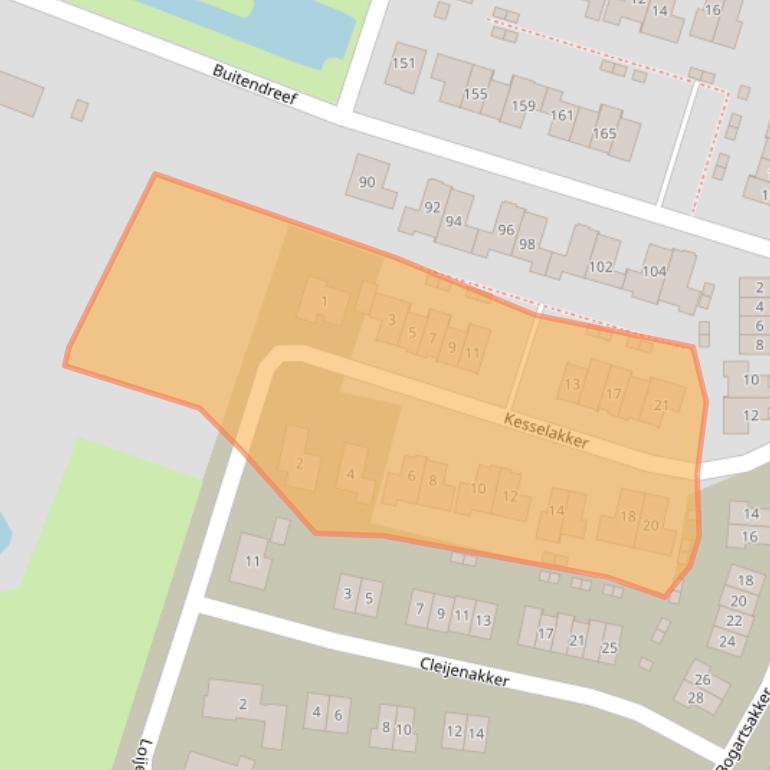 Kaart van postcodegebied 5463MR.