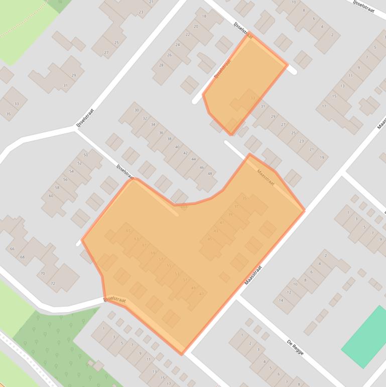 Kaart van postcodegebied 5463NB.