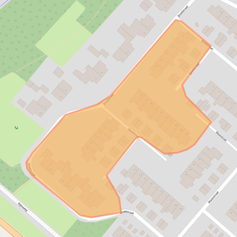 Kaart van postcodegebied 5463NL.