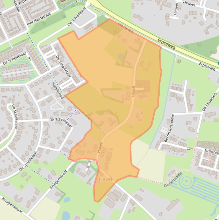 Kaart van postcodegebied 5463PD.